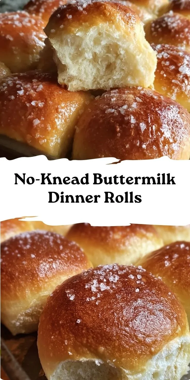 No-Knead Buttermilk Dinner Rolls