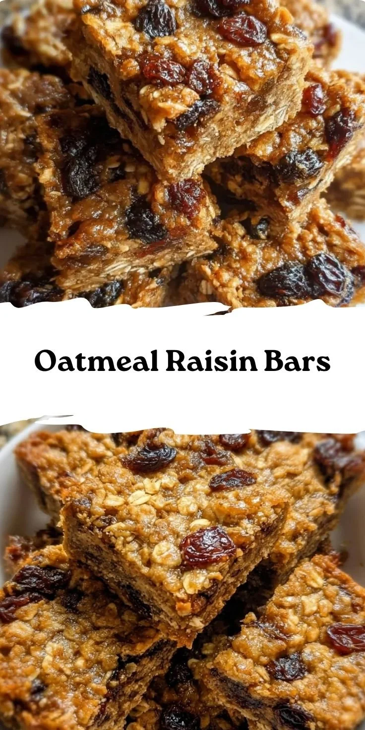 Oatmeal Raisin Bars