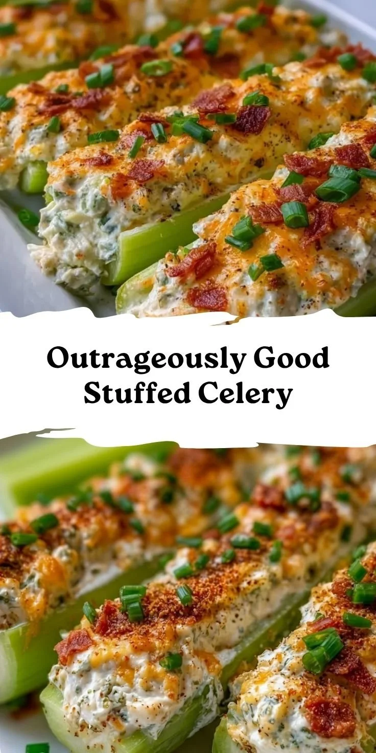 Outrageously Good Stuffed Celery
