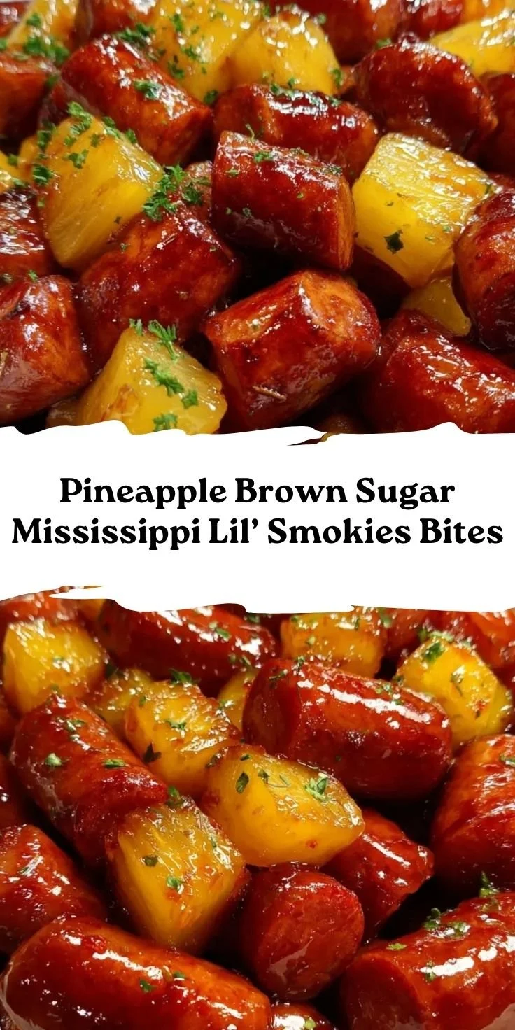 Pineapple Brown Sugar Mississippi Little Smokies Bites