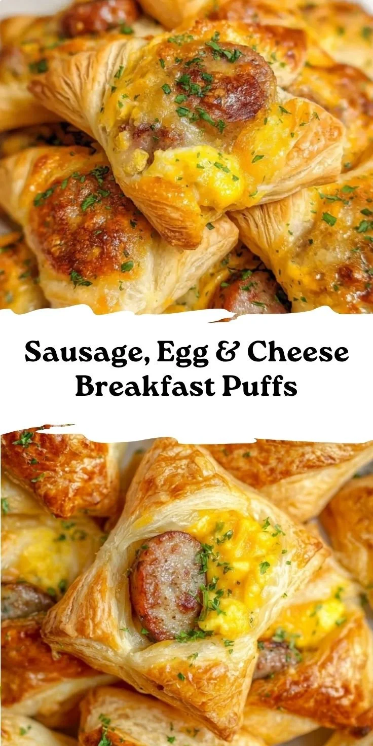 Sausage, Egg & Cheese Breakfast Puffs