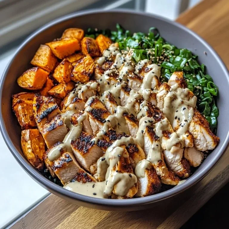 Flavorful Chicken Sweet Potato Bowl