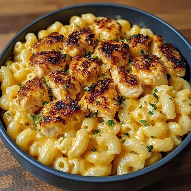 Honey Garlic Butter Chicken Mac and Cheese