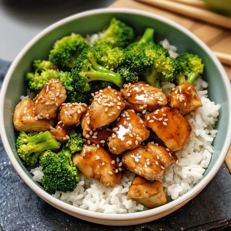Honey Garlic Chicken Rice Bowls