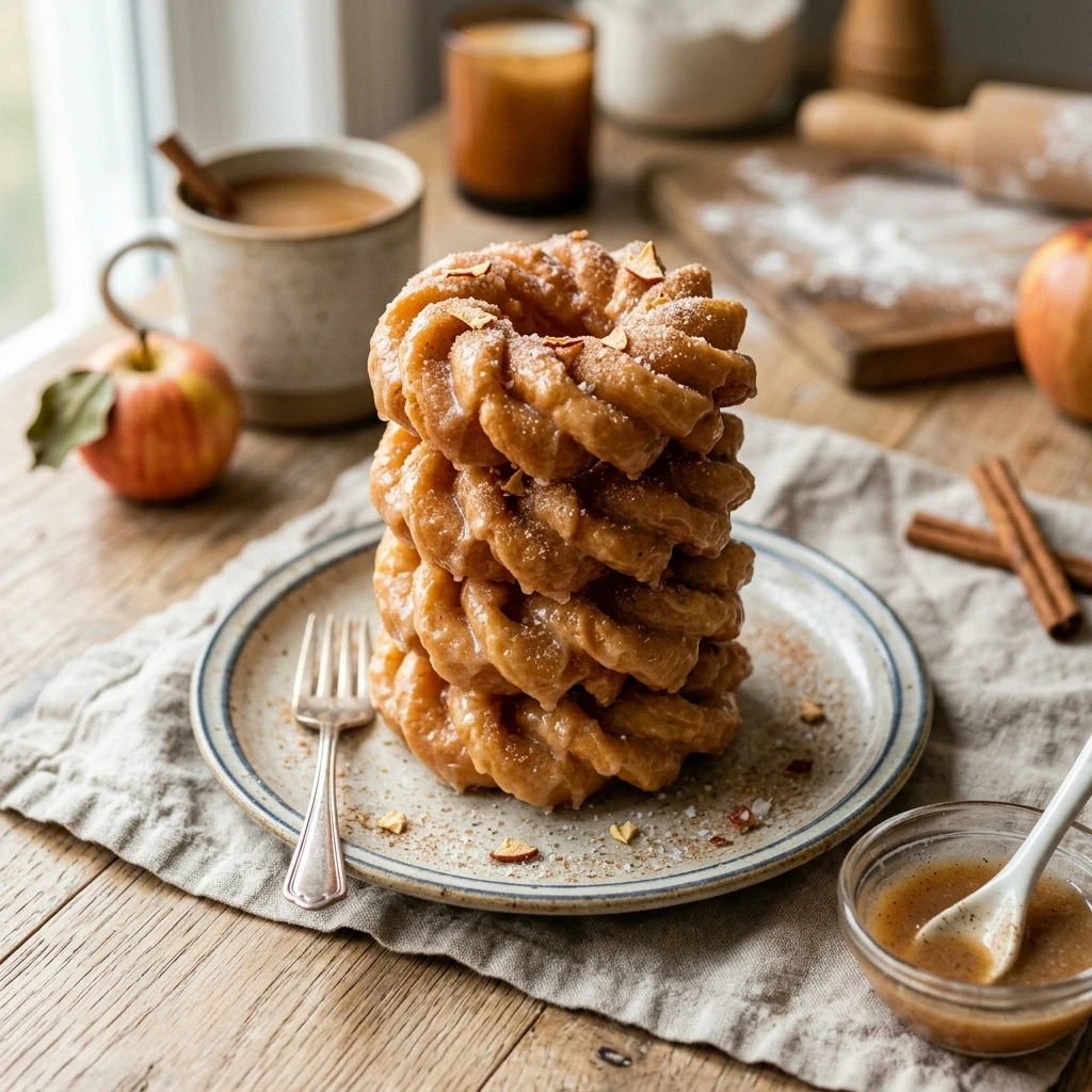 Apple Cider Glazed Crullers Donuts Recipe